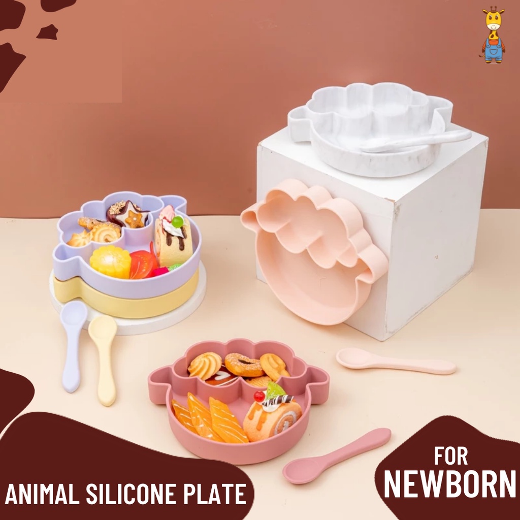 Noomi Animal Silicone Plate - Piring Makan Bayi