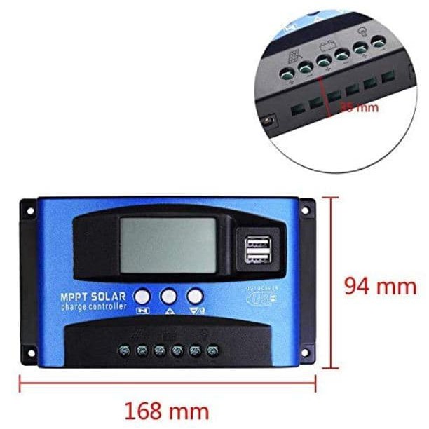 MODEL BARU MPPT MPPT40 40A SOLAR CHARGE CONTROLLER DC 12V 24V 40A