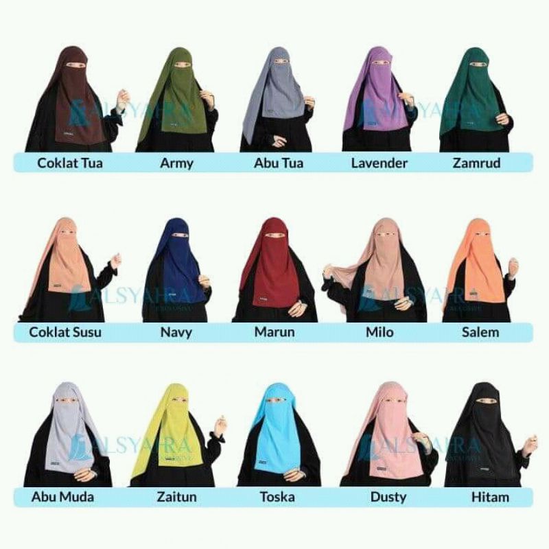 Niqab Yaman Sifon Premium Alsyahra Exclusive