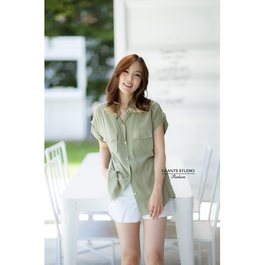 KEMEJA GIANTS BASIC/BLOUSE BANGKOK PREMIUM (BJFS157)