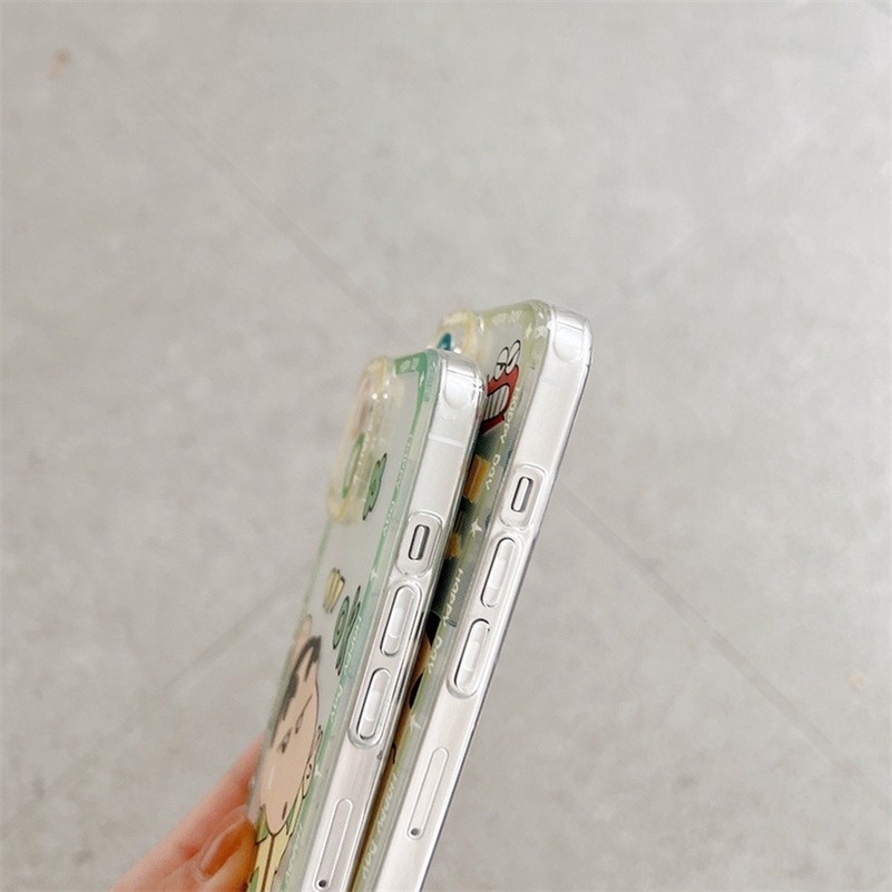 (Ready Stock) Casing Iphone 11 Pro Max 13 12 Pro Max X Xr Xs Se 2020 Max 7 + 8 7 6 6s Plus + Motif Kartun Lucu Funny Cartoon Boy Clear Phone Case All-inclusive Lens Back Anti-fall Casing Case