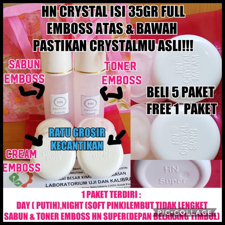 CUCI GUDANG CREAM HN CRYSTAL EMBOSS 35GR ASLI /HN KRISTAL 35GR EMBOSS ATAS & BAWAH