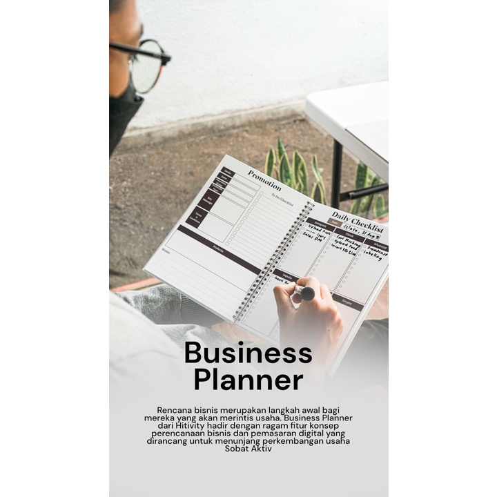 Buku Catatan Business planner Bisnis Agenda Erasable Whiteboard paper Note Book