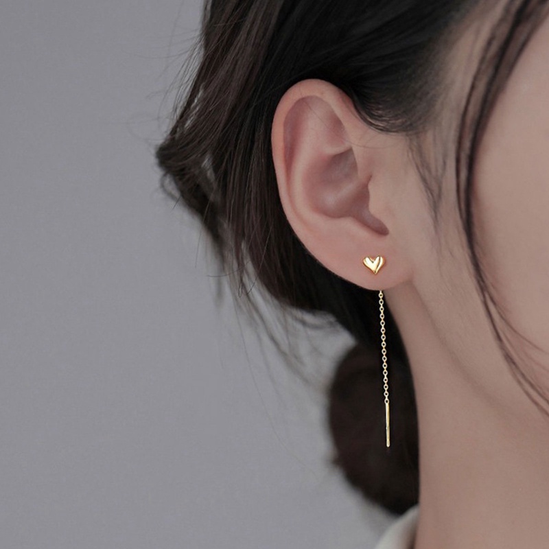 Anting Rumbai Panjang Warna Emas Perak Gaya Retro Untuk Wanita