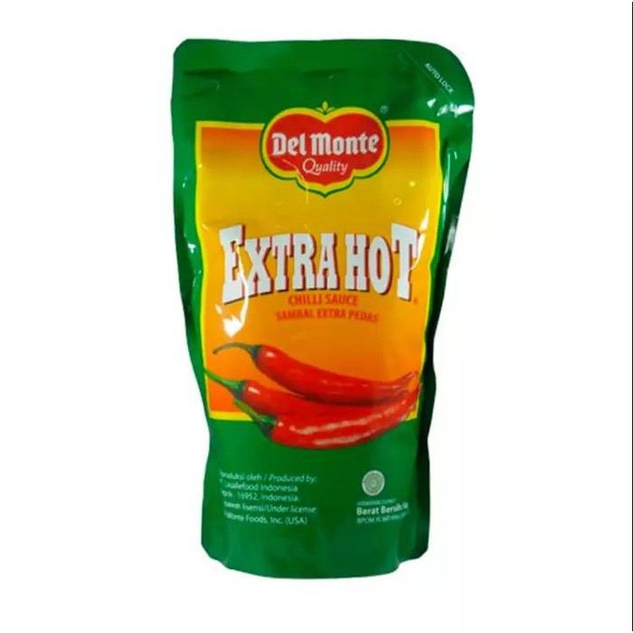 

Delmonte Chili Sauce Extra Hot Pouch 1kg