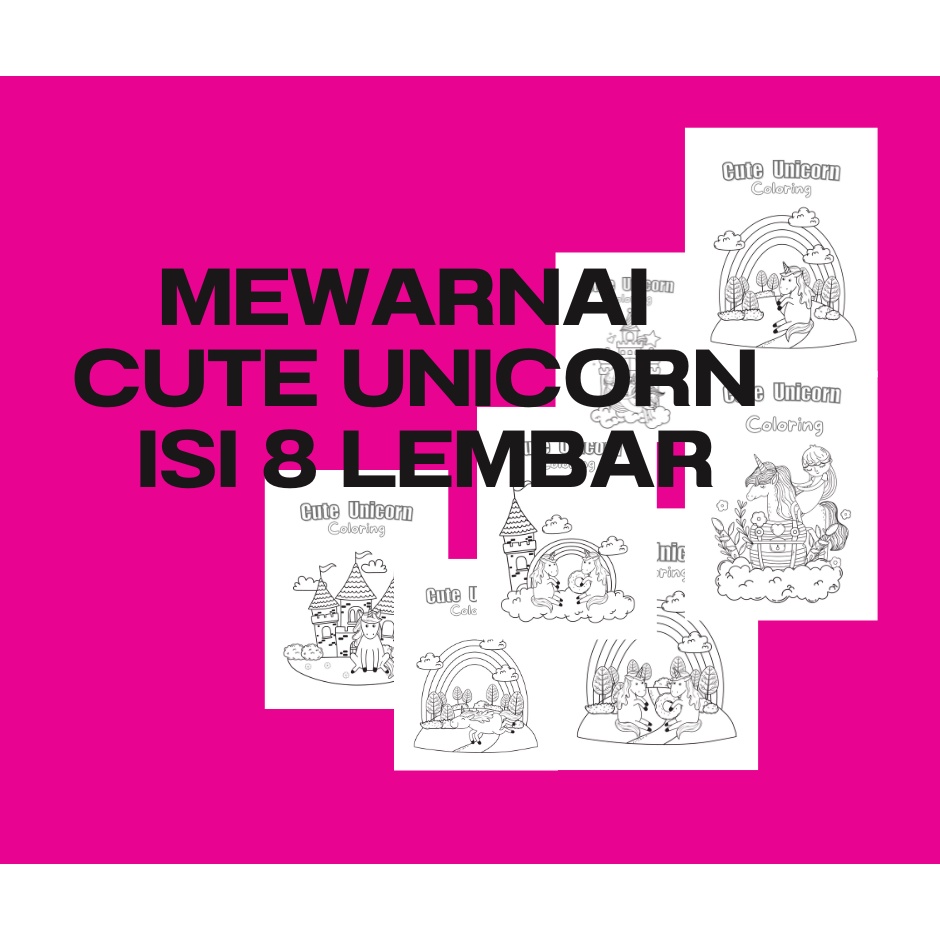 

COLORING BOOK|UNICORN LUCU|KEGIATAN UNICORN