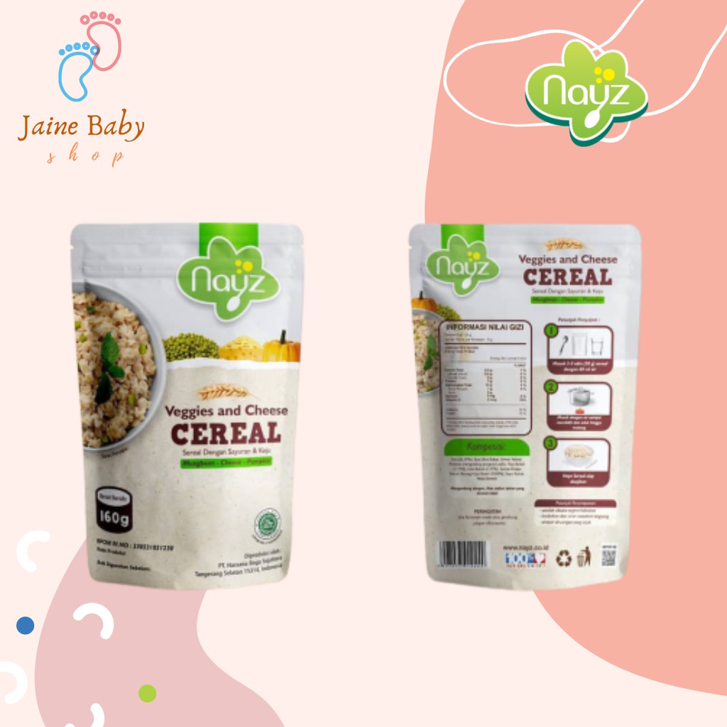 

Nayz Veggies & Cheese Cereal 160gr