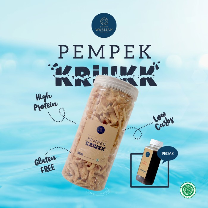 

Pempek warisan enak nikmat KRIUKK toples besar - PKB300 - KRIUKKPedas