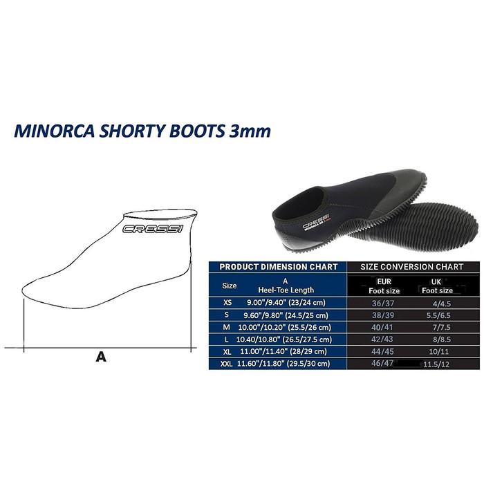 Snorkeling | Short Booties Cressi Minorca 3Mm