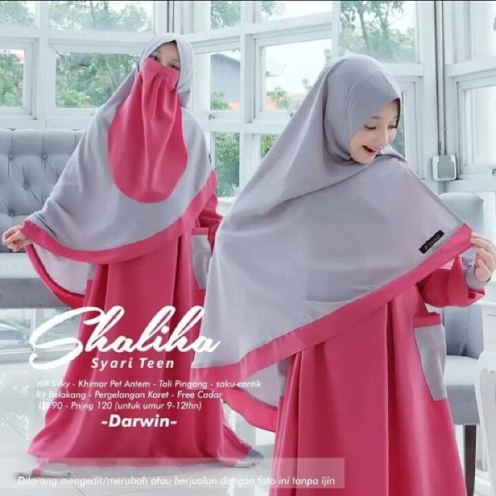 Gamis anak untuk usia 12-13-14-15 tahun set hijab pree cadar/Gamis anak model shalilah set hijab pree cadar/Gamis terlaris/terbaru bahan zara crepe premium/gamis anak remaja trendy/gamis ank remaj tanggu/Gamis anak remaja set hijab