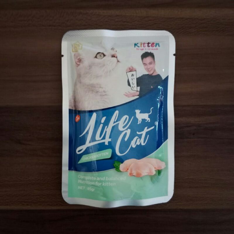 LIFE CAT POUCH lifecat Wet Food Makanan Basah Kucing 85gr