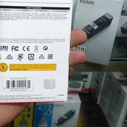 ➪ Flesdisk sandisk 16 gb ➫