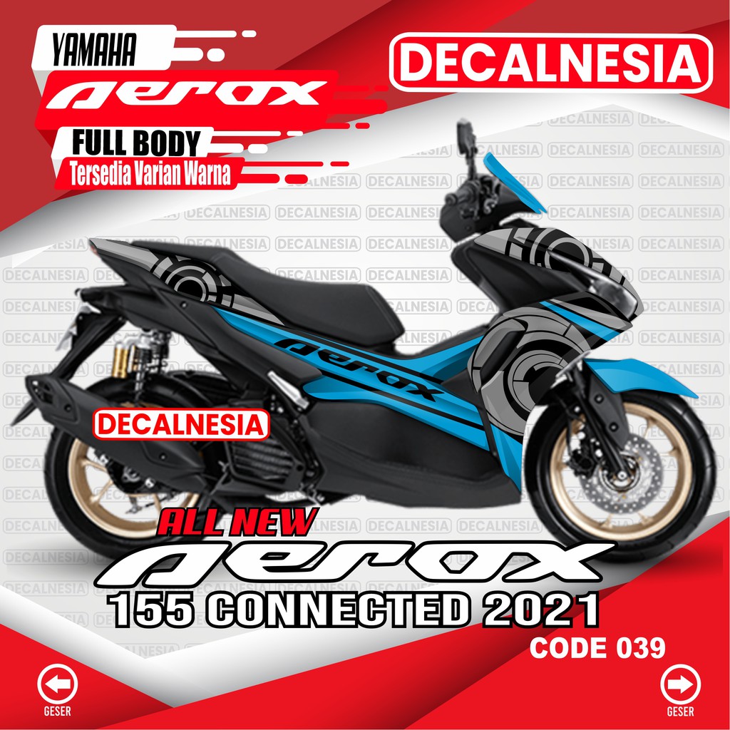 Decal Stiker Motor Aerox Connected FullBody Variasi Sticker Aerox 155 ALL New Modif Dekal 2020 2021 
