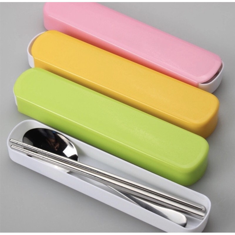 Set Alat Makan Sendok Garpu Sumpit Box Makassar