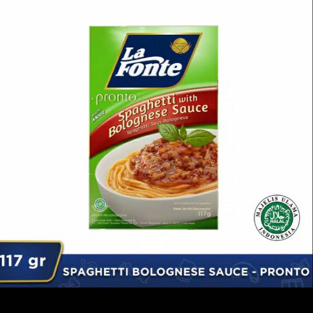 

LA FONTE SPAGHETTI BOLOGNESE 63 GRAM