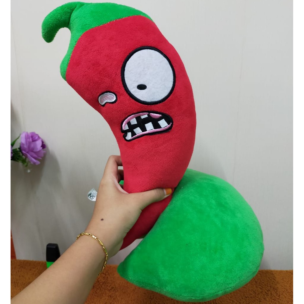 Boneka Plants vs Zombie Cabe 35cm/boneka Jalapeno/Boneka Plants Jumbo