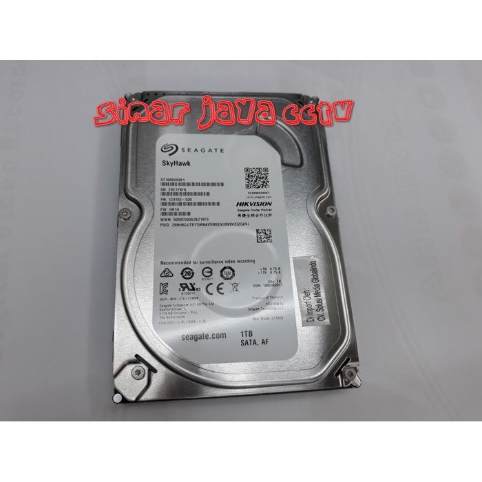 HDD 1TB (1000GB)KHUSUS CCTV