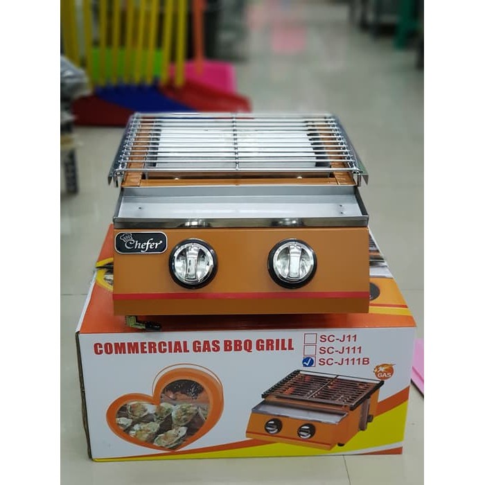 Chefer Gas BBQ Grill 2 burner SC-J111B / Kompor BBQ 2 Tungku