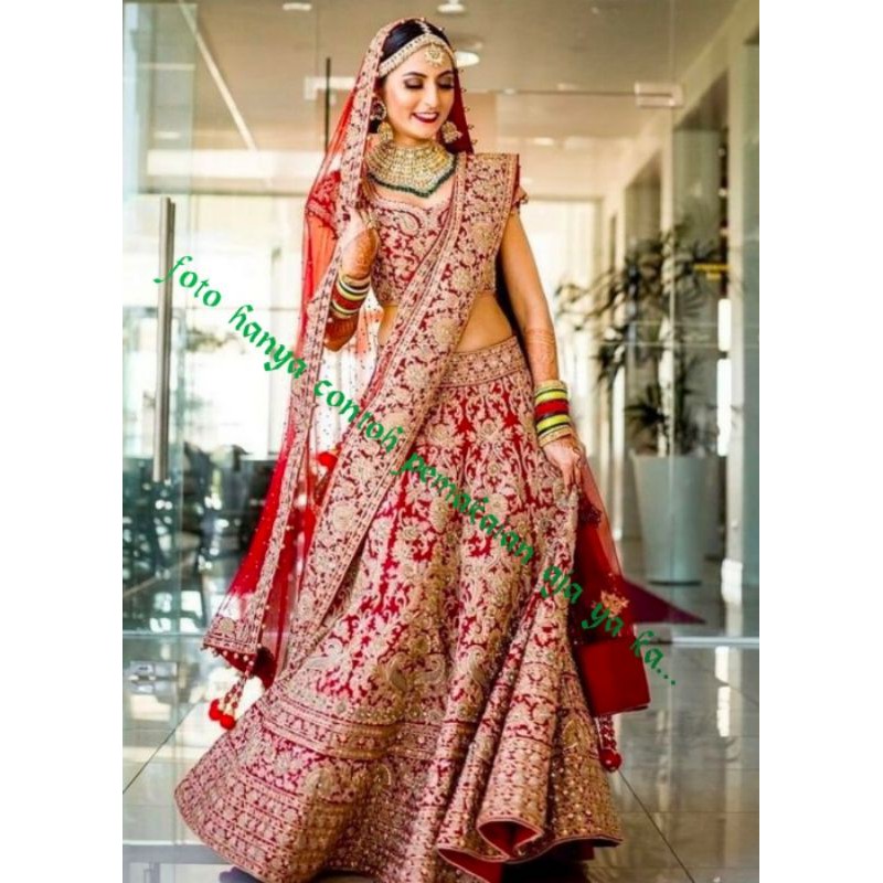 LEHENGGA INDIA BLUDRU SAROWSKY PREMIUM lI SET ll WEDDING INDIA ll BOLLYWOOD