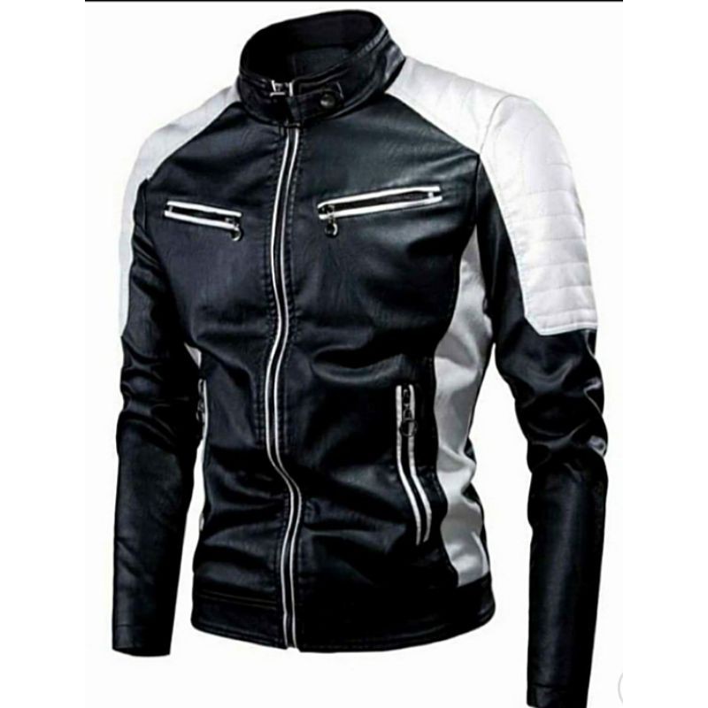 Jaket Kulit saku resleting murah COD