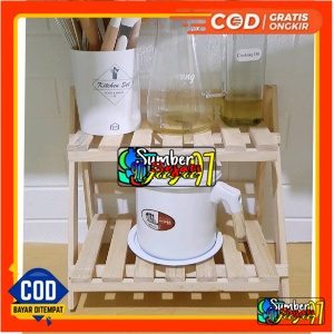 Rak Susun kayu Mini Serbaguna | Rak Meja Rakit Multifungsi