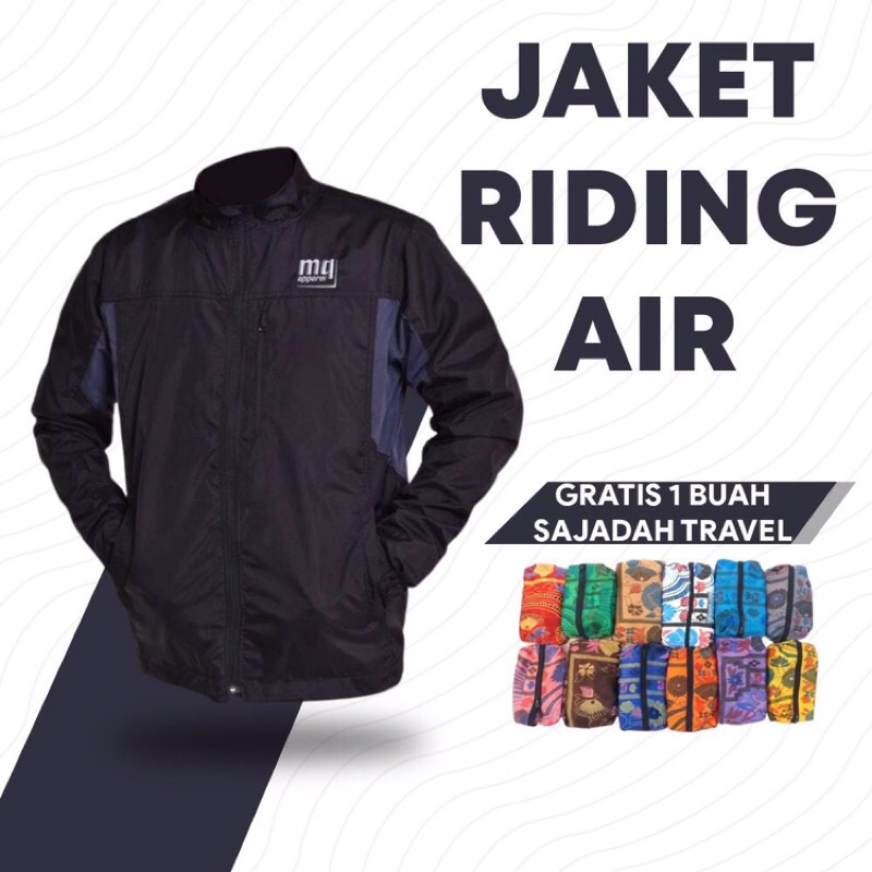 MQ Apparel - Jaket Riding Air MIDNIGHT BLACK