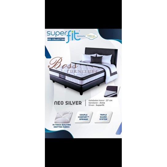 SET NEO SILVER Comforta Superfit + Divan Sandaran PROMO