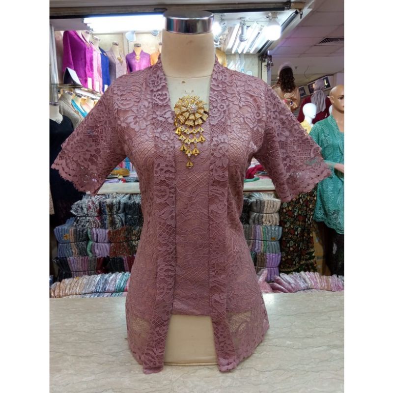 Kebaya kutubaru brukat//kutubaru lengan pendek//kutubaru pendek termurahh