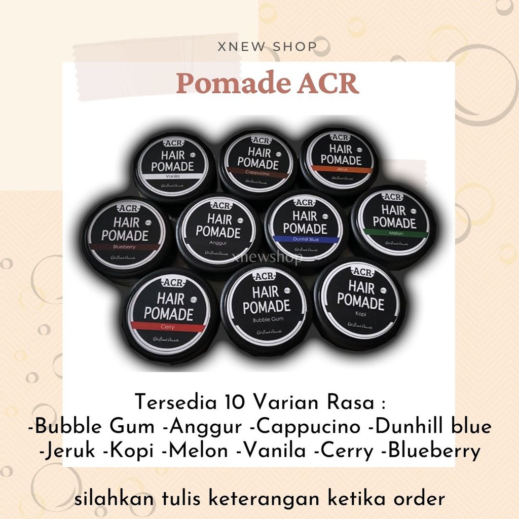 [ TERLARIS ] - ACR POMADE 60 gr, ACR HAIR POMADE Oil Based, Pomade rambut pria