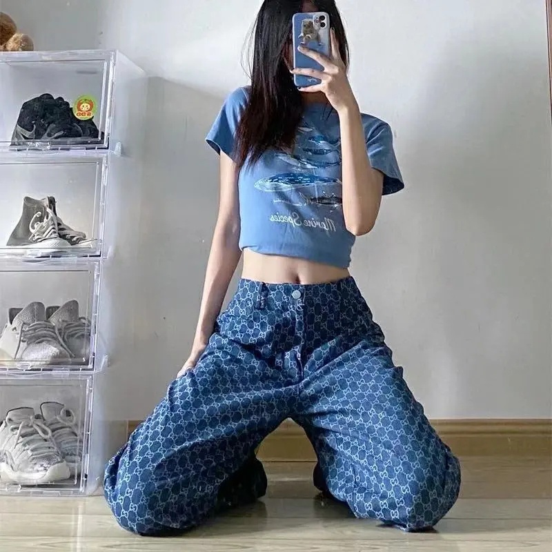 New 2022 bf highwaist BISA COD Fashion Loose jeans high waist murah HW celana Jens Wanita Boyfriend Jeans PREMIUM Women Summer Jeans Wide Leg 2023