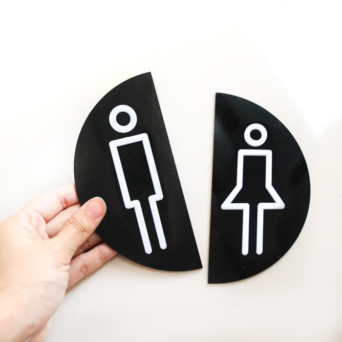 

Sign Board Akrilik Timbul cakep | Toilet | Acrylic Signage Elegan