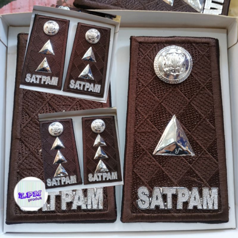

Pangkat Satpam Terbaru Logam Bordir Silver 2