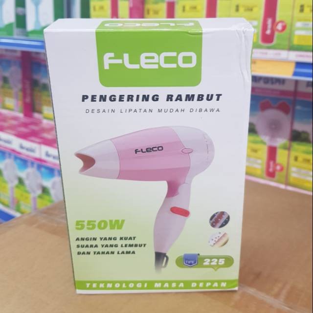 COD Hairdryer Pengering Rambut Mini Fleco 225 Hair Dryer Hairdrayer