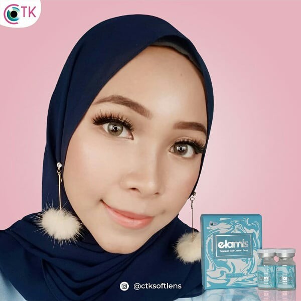 CTK SOFTLENS Softlen Korea Elamis 14.2 MM + Gratis Tempat Softlens