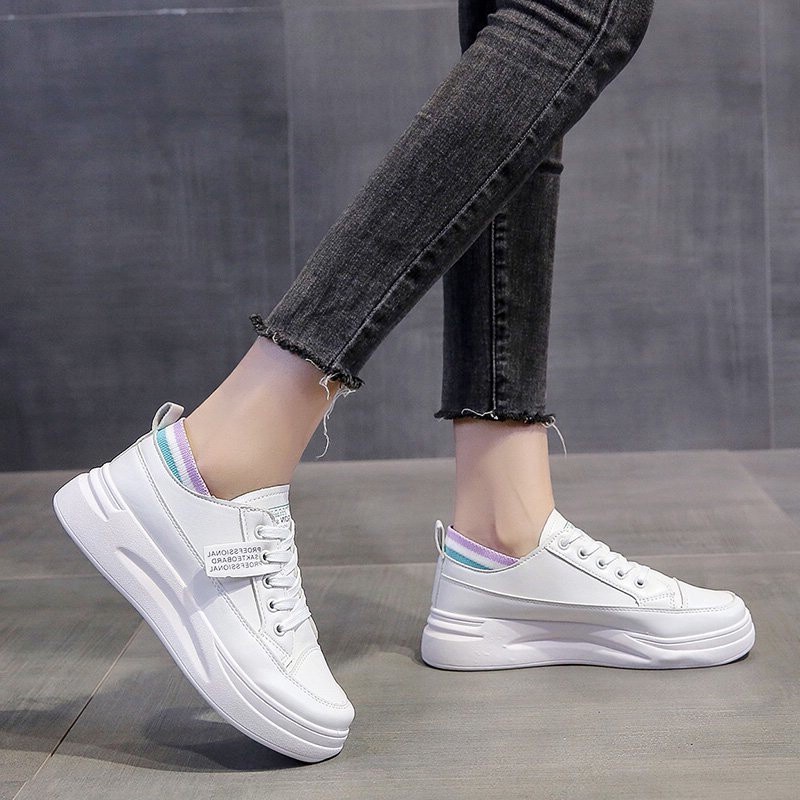 AVANCEID 1935 Sepatu Sneakers Wanita Korea Simpel Putih Import