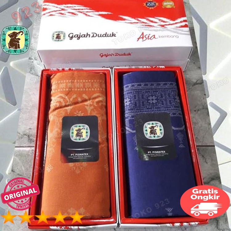 Sarung Tenun G25-26 Motif Kembang Cap Gajah Duduk Original Dewasa