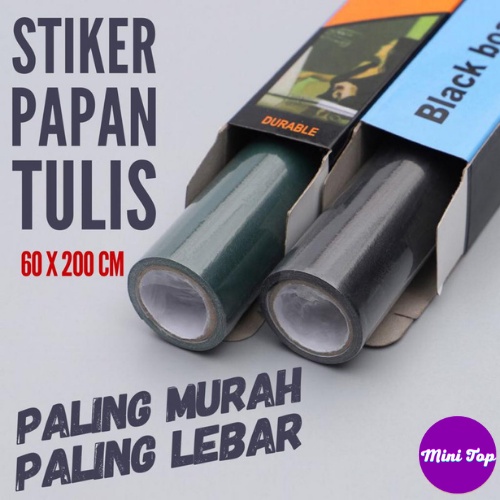 

Stiker Papan tulis Whiteboard Blackboard Spidol Kapur hitam putih hijau 60 x 200 tempel