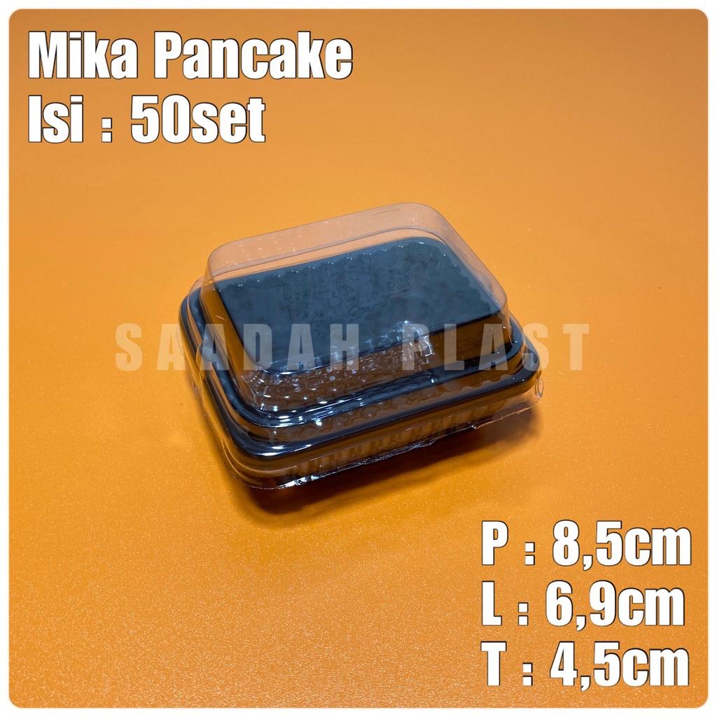 Mika Pancake Durian - Tray Kue Tempat Kotak Puding Mini Kecil - Isi 50Pcs