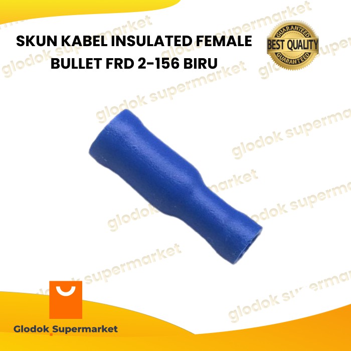 SKUN KABEL INSULATED FEMALE BULLET FRD 2-156 BIRU