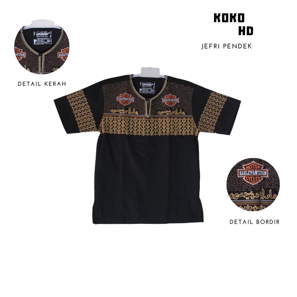 BAJU KOKO HARLEY DAVIDSON JEFRI LENGAN PENDEK / KOKO HARLEY / KOKO JEFRI LENGAN PENDEK