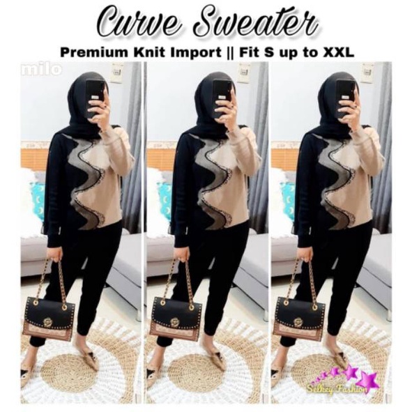 Tunik Kaos Wanita Import Terbaru Cantik Elegant Atasan Rajut Wanita Lengan Panjang Remaja Muslim Kek