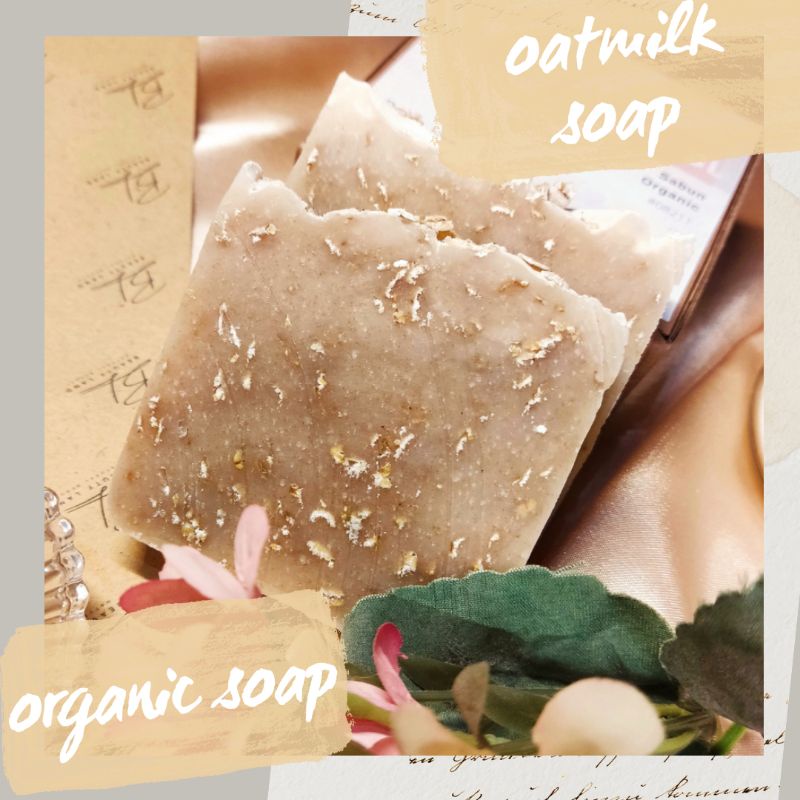 Soap Bar OatMilk Organik / Organik Soap Bar / Sabun Batang Organik Susu Oatmeal