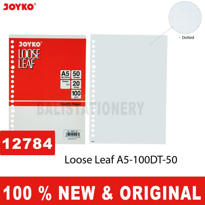 

Refill Loose Leaf Joyko Dot / titik A5 100GSM 50 sheet