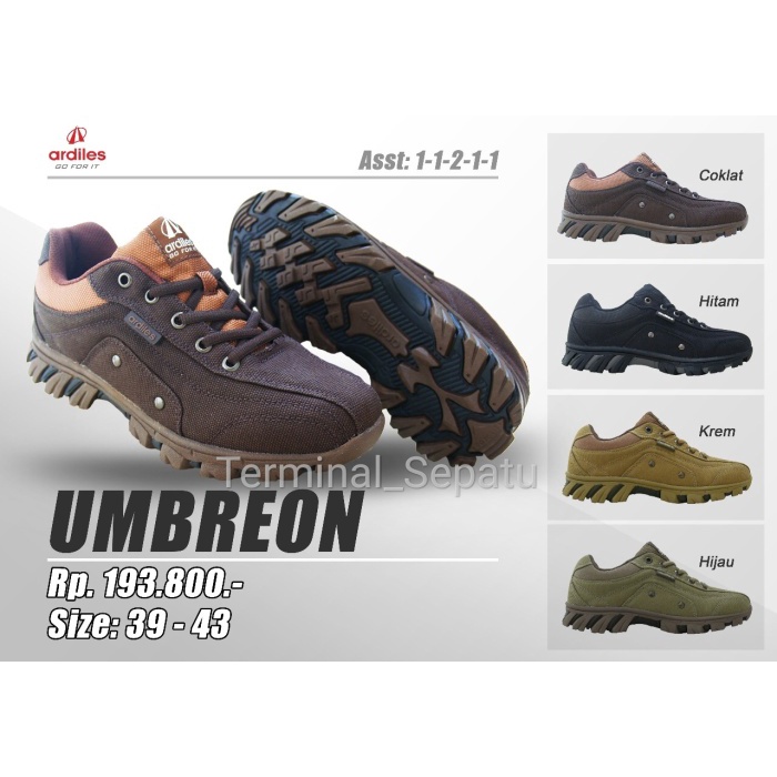 Sepatu Gunung Ardiles Everton ZEONIC umbreon Size 39-44 untuk Hiking Climbing Extreme MedanBerat