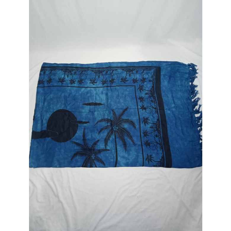 Kain Bali Pantai Motif Pantai 165 cm x 120 cm Rumbai sembilanmode