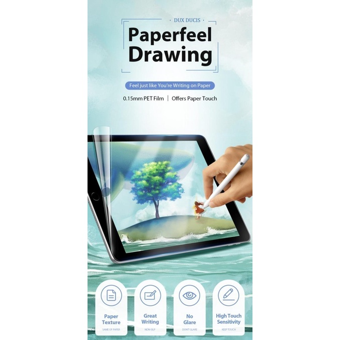 Dux Ducis Paperfeel Screen Protector Paperlike Samsung Tab S7 Fe S7+