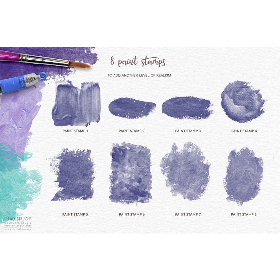 Procreate Brush - The Complete Gouache Studio