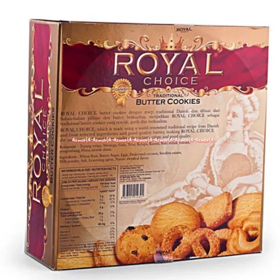 Royal Choice Butter Cookies 480gr Biskuit Kukis Mentega Cookie Dengan Rasa Renyah Kue Kaleng RoyalChoice Buter Kemasan Kaleng