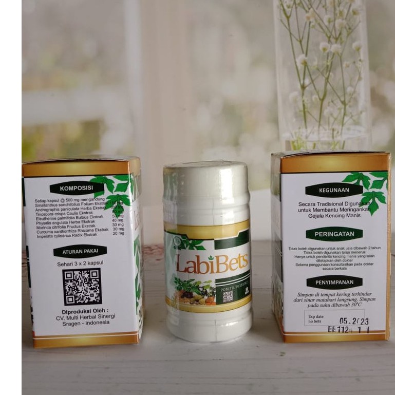 

Labibets Kapsul Meringankan Gejala Diabetes Isi 30 Kapsul