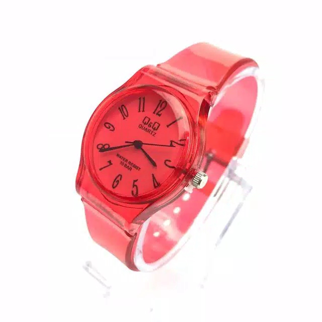 Promo Beli 1 Gratis 1 Jam Tangan Wanita QQ Jelly Transparan